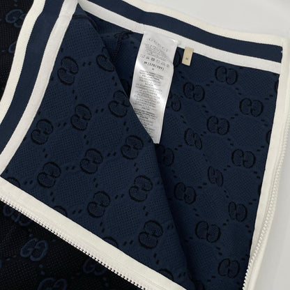 GUCCI グッチ 754040 ネイビー GGファインコットン ジャカード スカート スカート