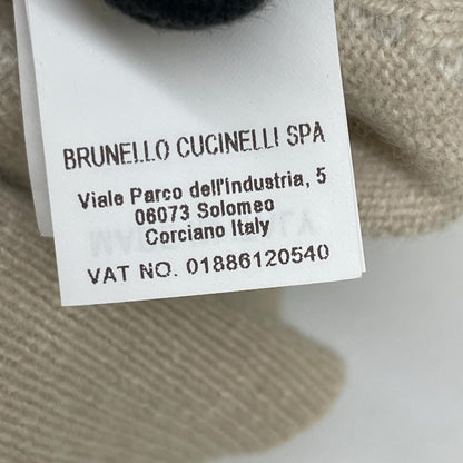 BRUNELLO CUCINELLI ブルネロクチネリ ホワイト ウールカシミヤ アーガイルチェック ニットトップス トップス