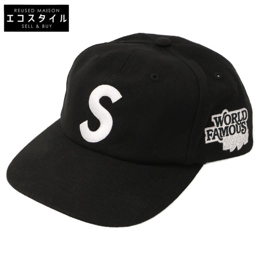 Supreme シュプリーム 【新品同様】World Famous S Logo 6-Panel ワールドフェイマス Sロゴ 6パネル キャップ 帽子