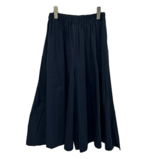 Babaghuri ババグーリ J0532FP903 Navy Wide-Leg Easy Pants Bottoms