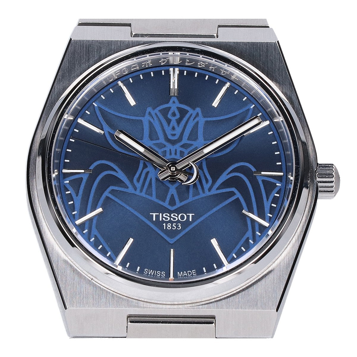 TISSOT ティソ 新品同様 T137.407.11.041.02 スペシャルエディション PRX UFO ロボ グレンダイザー シースルーバック ブルー文字盤 自動巻き 腕時計