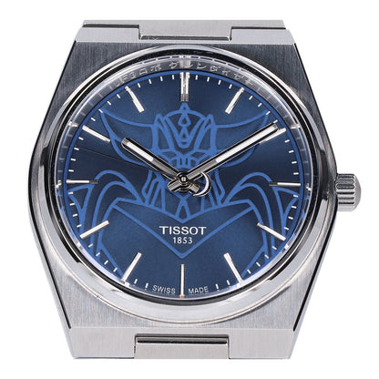 TISSOT ティソ 新品同様 T137.407.11.041.02 スペシャルエディション PRX UFO ロボ グレンダイザー シースルーバック ブルー文字盤 自動巻き 腕時計