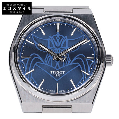 TISSOT ティソ 新品同様 T137.407.11.041.02 スペシャルエディション PRX UFO ロボ グレンダイザー シースルーバック ブルー文字盤 自動巻き 腕時計