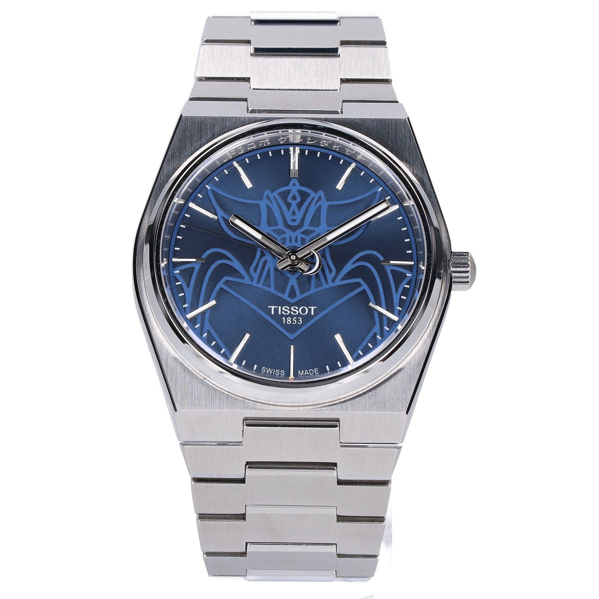 TISSOT ティソ 新品同様 T137.407.11.041.02 スペシャルエディション PRX UFO ロボ グレンダイザー シースルーバック ブルー文字盤 自動巻き 腕時計