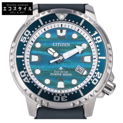CITIZEN シチズン 【新品同様】BN0167-09W E168 MARINE PROMASTER プロマスター デイト エコ・ドライブ 腕時計