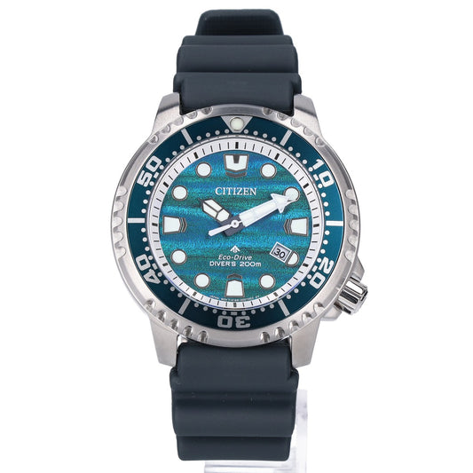 CITIZEN シチズン 【新品同様】BN0167-09W E168 MARINE PROMASTER プロマスター デイト エコ・ドライブ 腕時計