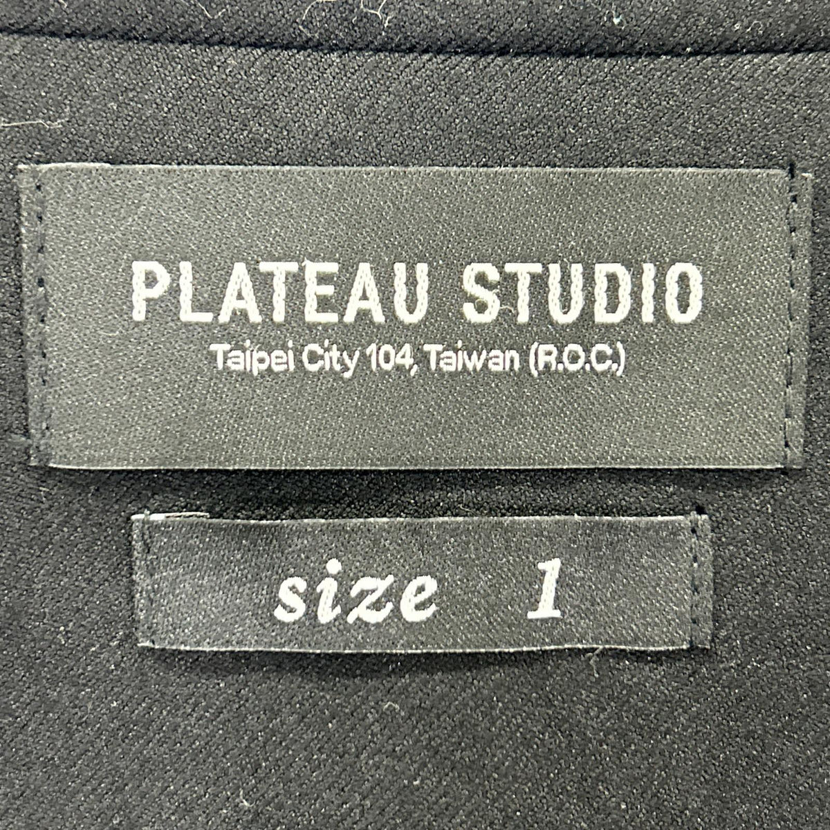 PLATEAU STUDIO プラトースタジオ PW21J04 ブラック レザー切り替え ピークドラペル ダブルジャケット ジャケット