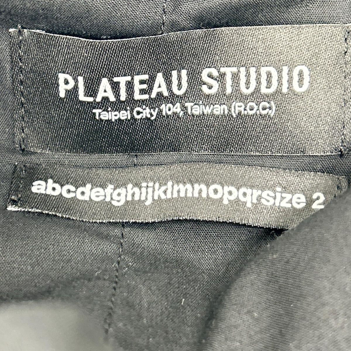 PLATEAU STUDIO プラトースタジオ PS21P07 ブラック コットン100 レースアップフレアパンツ ボトムス