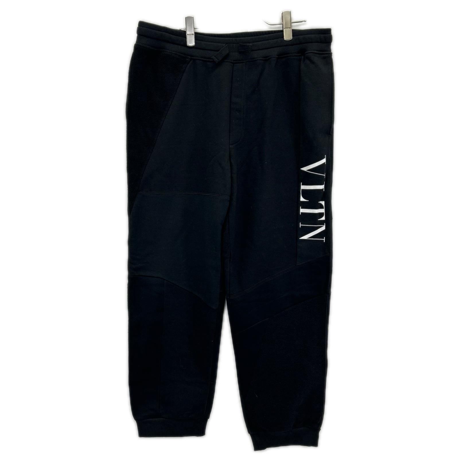 VALENTINO ヴァレンティノ WV3MD03A7CW VLTNロゴ パッチワーク スウェットパンツ ボトムス