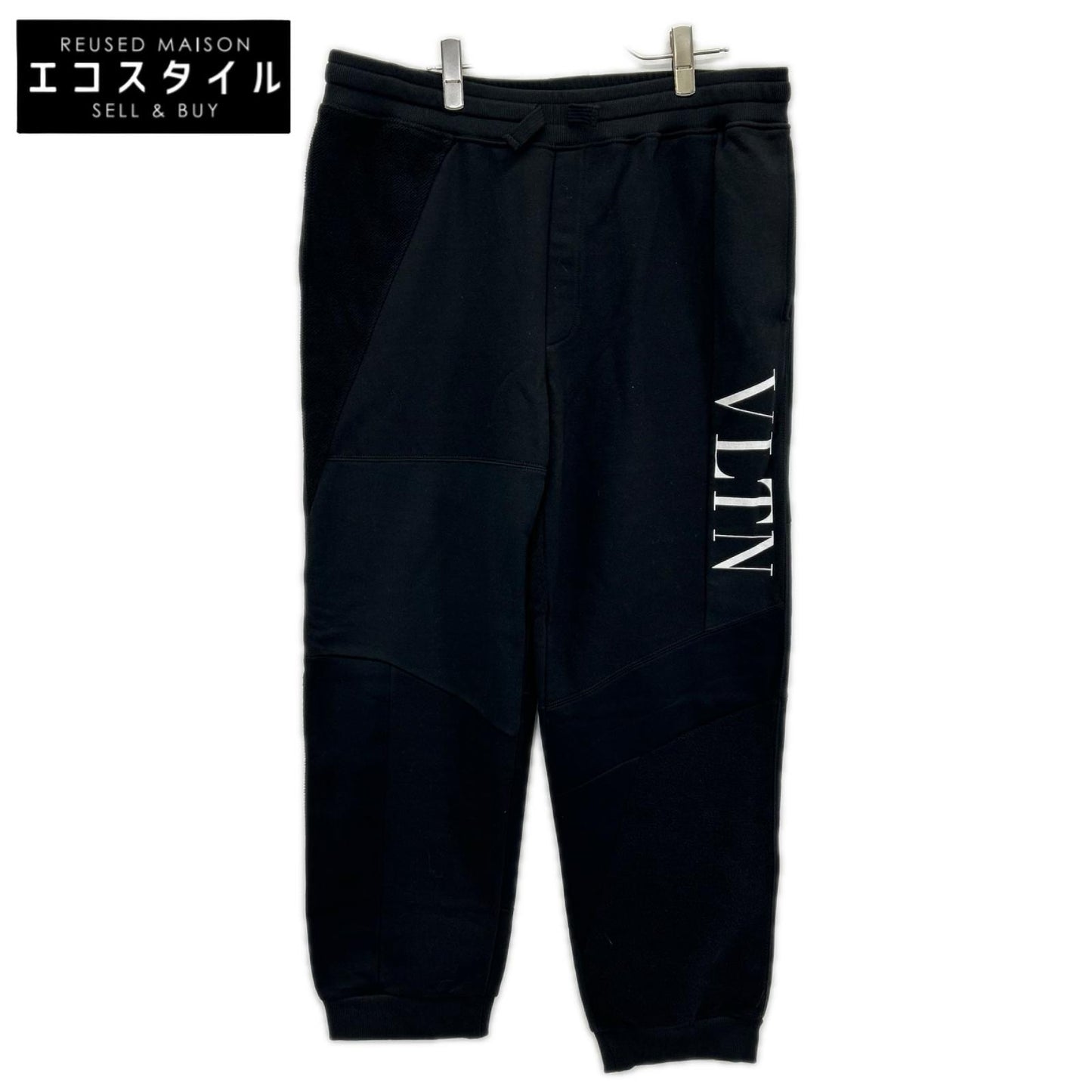 VALENTINO ヴァレンティノ WV3MD03A7CW VLTNロゴ パッチワーク スウェットパンツ ボトムス