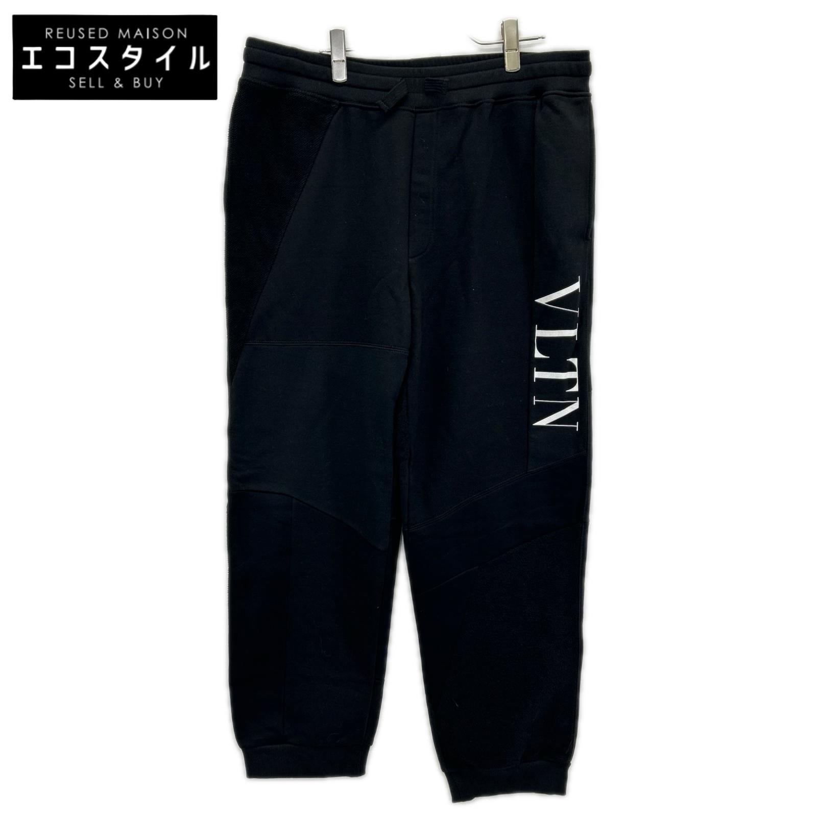 VALENTINO ヴァレンティノ WV3MD03A7CW VLTNロゴ パッチワーク スウェットパンツ ボトムス