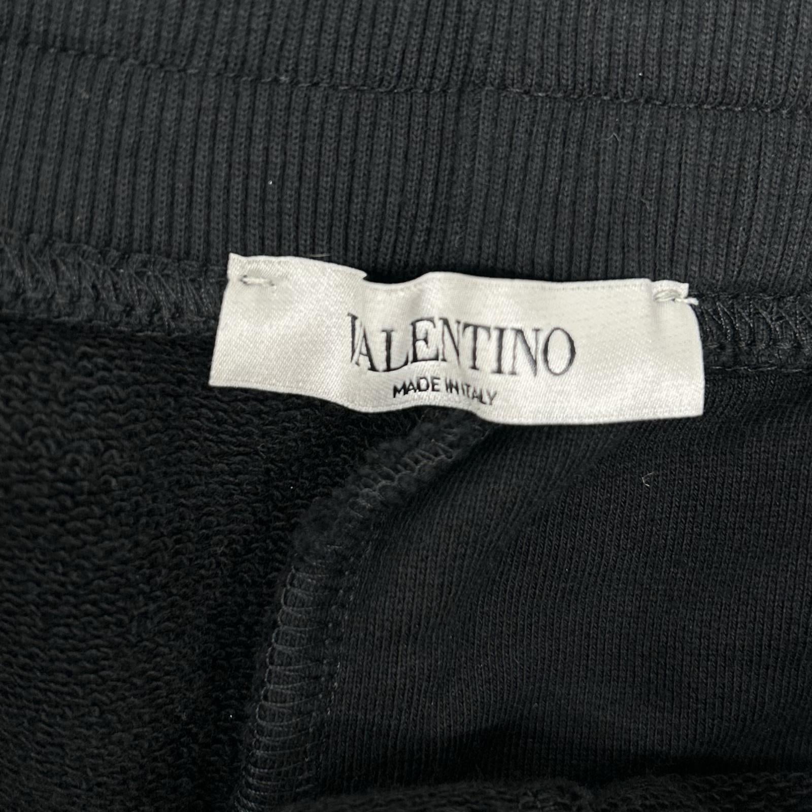 VALENTINO ヴァレンティノ WV3MD03A7CW VLTNロゴ パッチワーク スウェットパンツ ボトムス