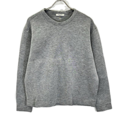 VALENTINO ヴァレンティノ グレー 前Vガゼット スタッズ スウェット トップス