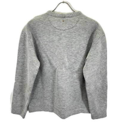 VALENTINO ヴァレンティノ グレー 前Vガゼット スタッズ スウェット トップス