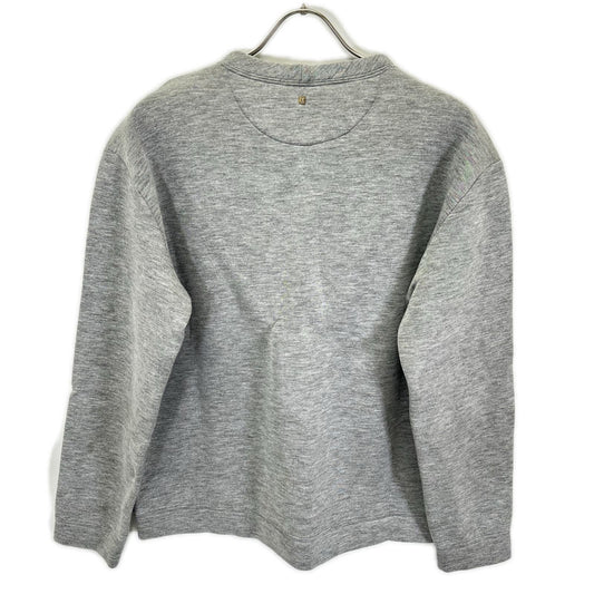 VALENTINO ヴァレンティノ グレー 前Vガゼット スタッズ スウェット トップス
