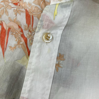GUCCI グッチ ホワイト 和柄 SKINNY 総柄 半袖シャツ トップス