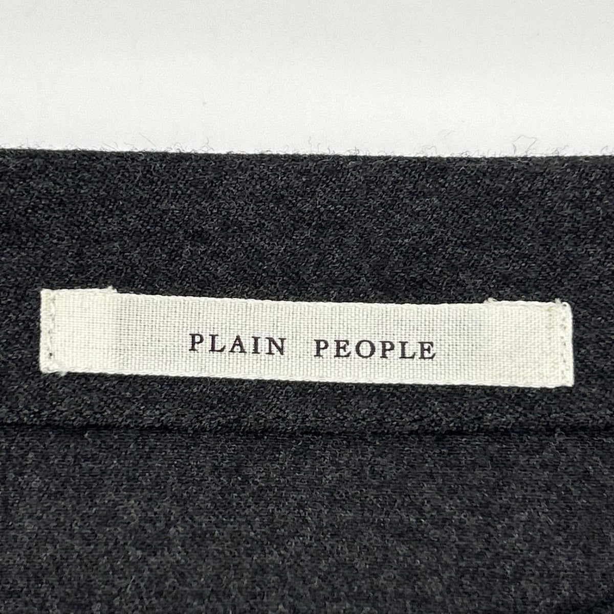 PLAIN PEOPLE プレインピープル H1553FA264 ブラック ウール 七分丈 ロングワンピース ワンピース