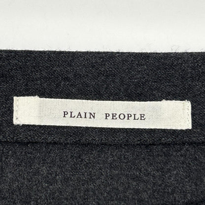 PLAIN PEOPLE プレインピープル H1553FA264 ブラック ウール 七分丈 ロングワンピース ワンピース