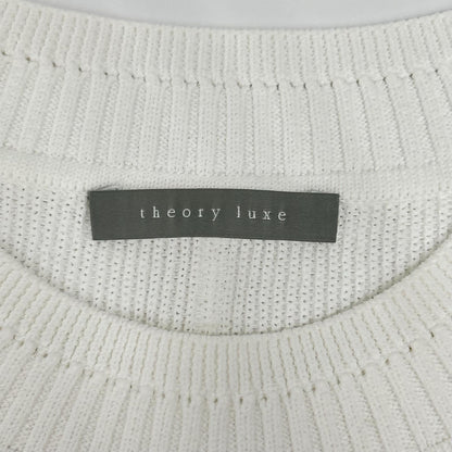 theory luxe セオリーリュクス 25年製 ホワイト アセテート 長袖ニット トップス