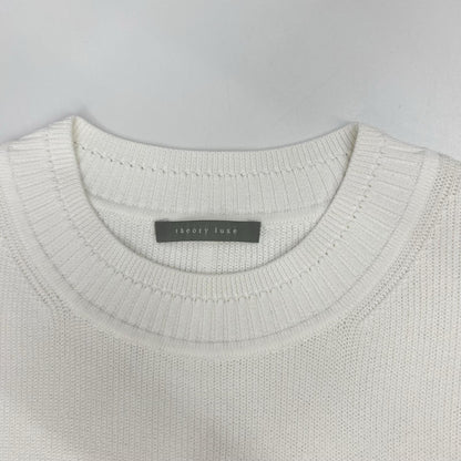 theory luxe セオリーリュクス 25年製 ホワイト アセテート 長袖ニット トップス