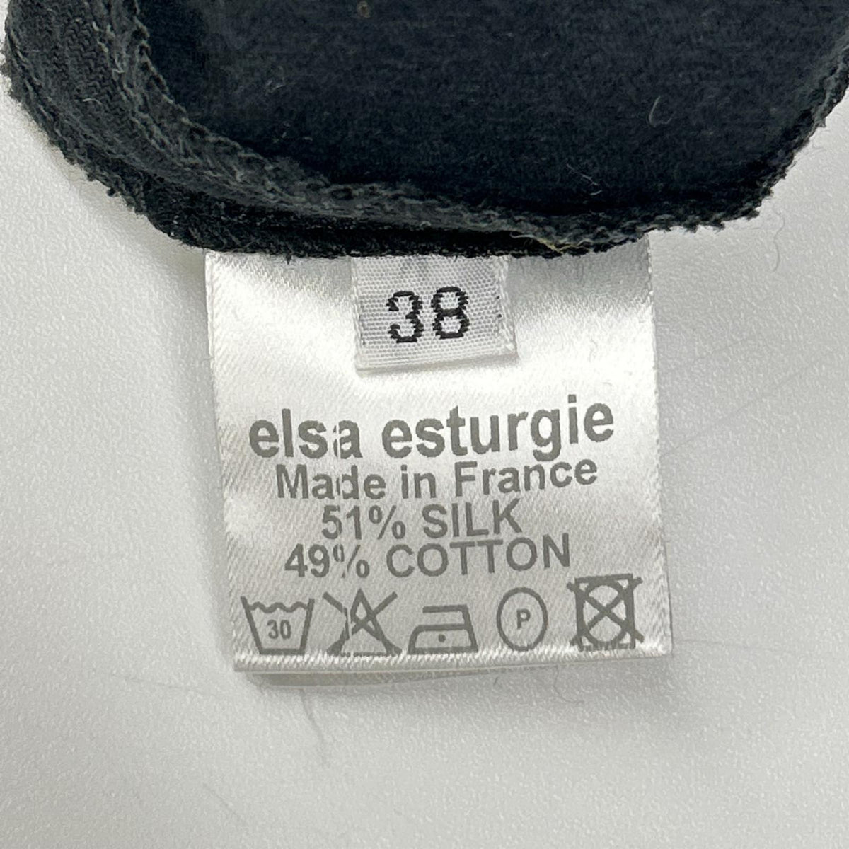elsa esturgie エルザエストゥージー ブラック シルクコットン イージースカート スカート