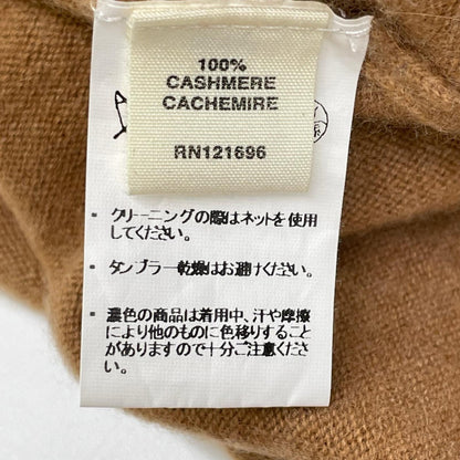 demylee デミリー ブラウン カシミア100 Vネックワンピース ワンピース