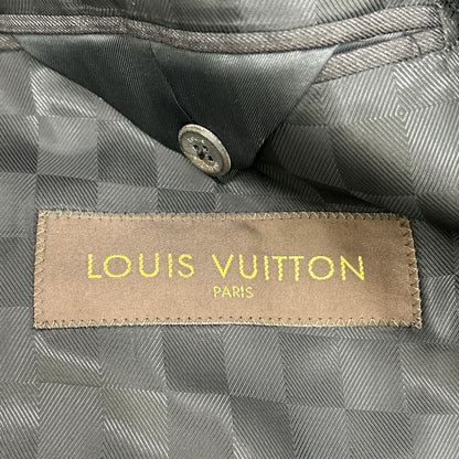 LOUIS VUITTON ルイヴィトン RM122F ブラック ウールシルク ピンストライプ 裏地ダミエ スーツセットアップ スーツ セットアップ