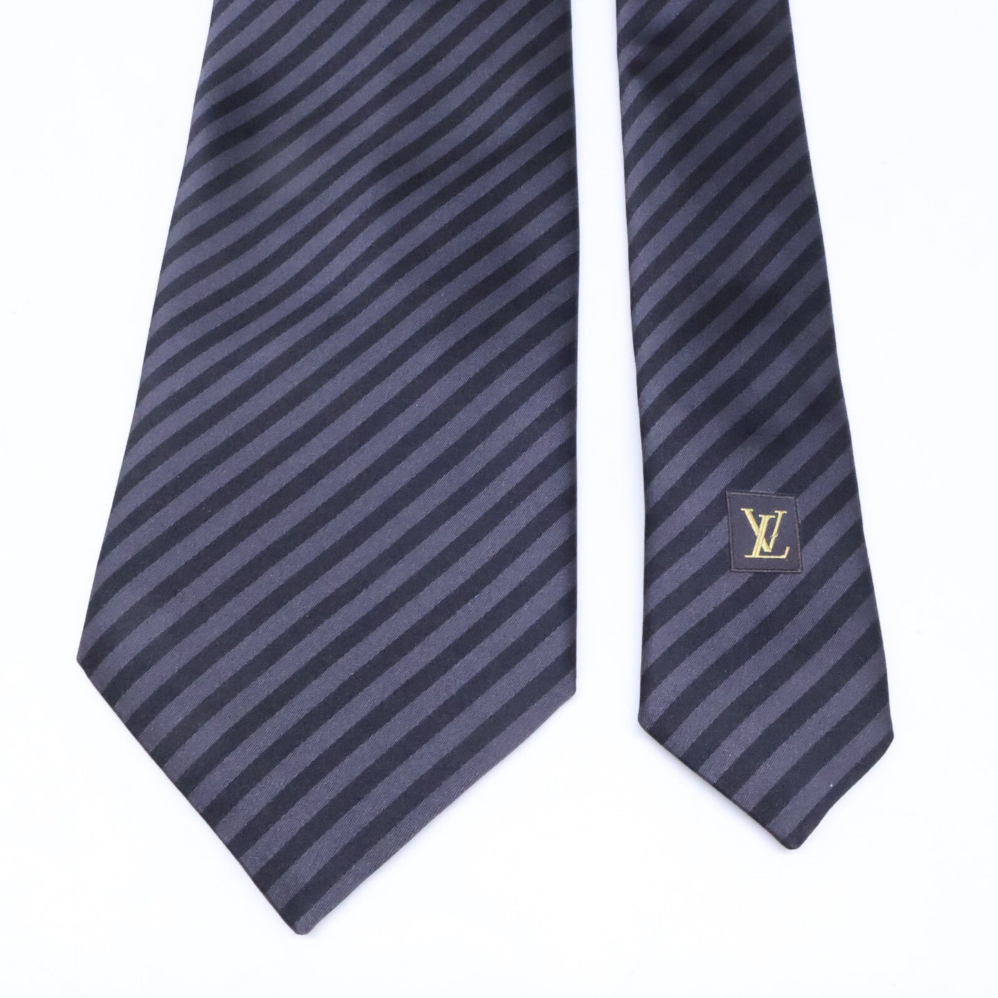LOUIS VUITTON ルイヴィトン 【美品】ストライプ シルク ネクタイ