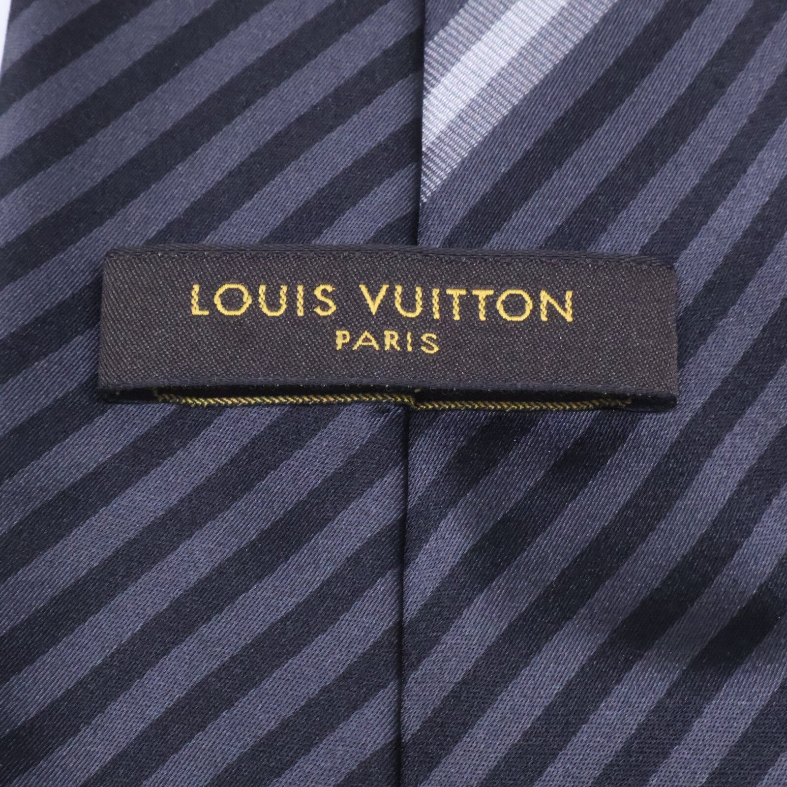 LOUIS VUITTON ルイヴィトン 【美品】ストライプ シルク ネクタイ