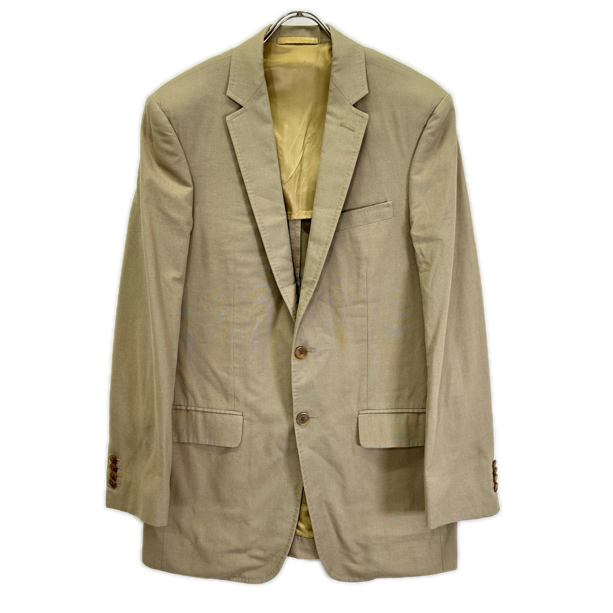 LOUIS VUITTON Beige 100% Cotton 2B Tailored Jacket Jacket