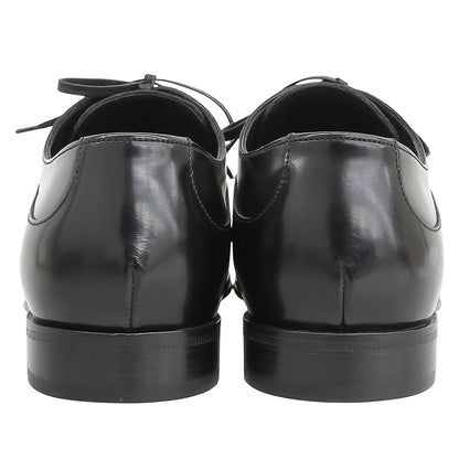 DOLCE&GABBANA ドルチェアンドガッバーナ 美品 レザー プレーントゥ ドレス シューズ メンズ ブラック 6 5981 シューズ