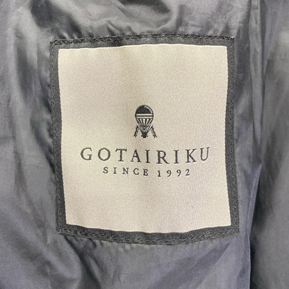 gotairiku 五大陸 ブラック ヘリンボーン ダウンライナー付き ステンカラーコート コート