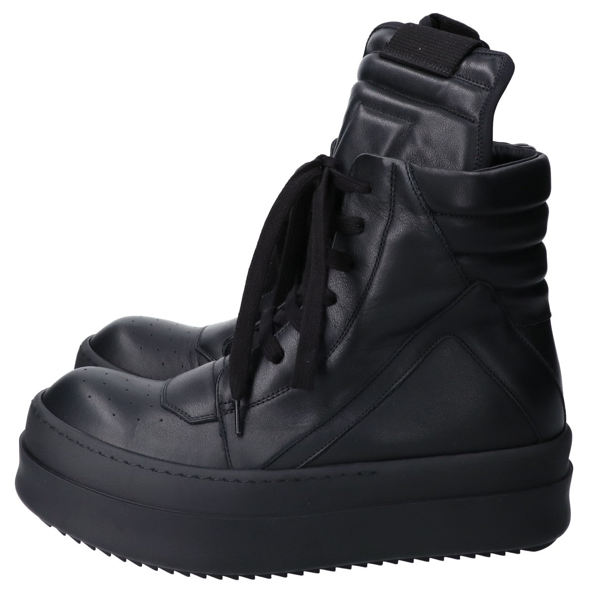 Rick Owens リックオウエンス RU02F4868LCO ブラック MEGA BUMPER GEOBASKET スニーカー シューズ