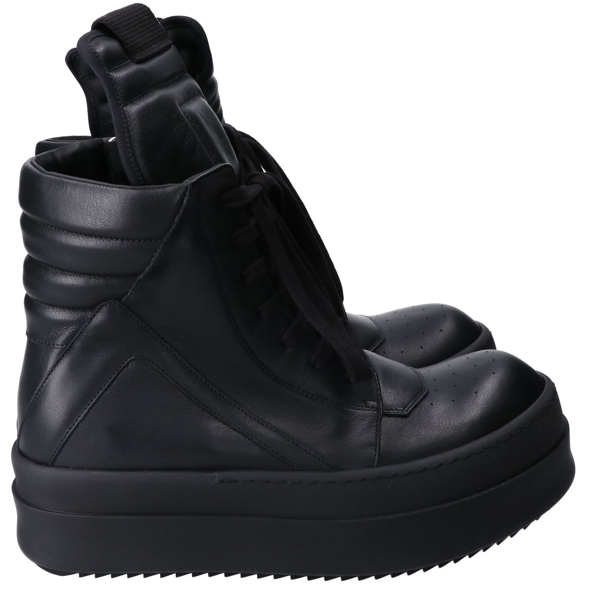 Rick Owens リックオウエンス RU02F4868LCO ブラック MEGA BUMPER GEOBASKET スニーカー シューズ