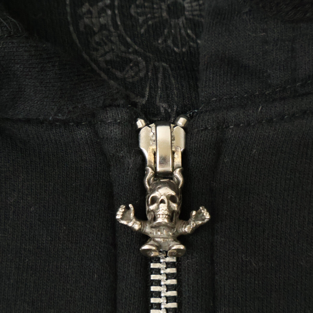 Chrome hearts クロムハーツ 【国内正規】FOTI ZIP HOODIE スカル ジップアップ パーカー トップス