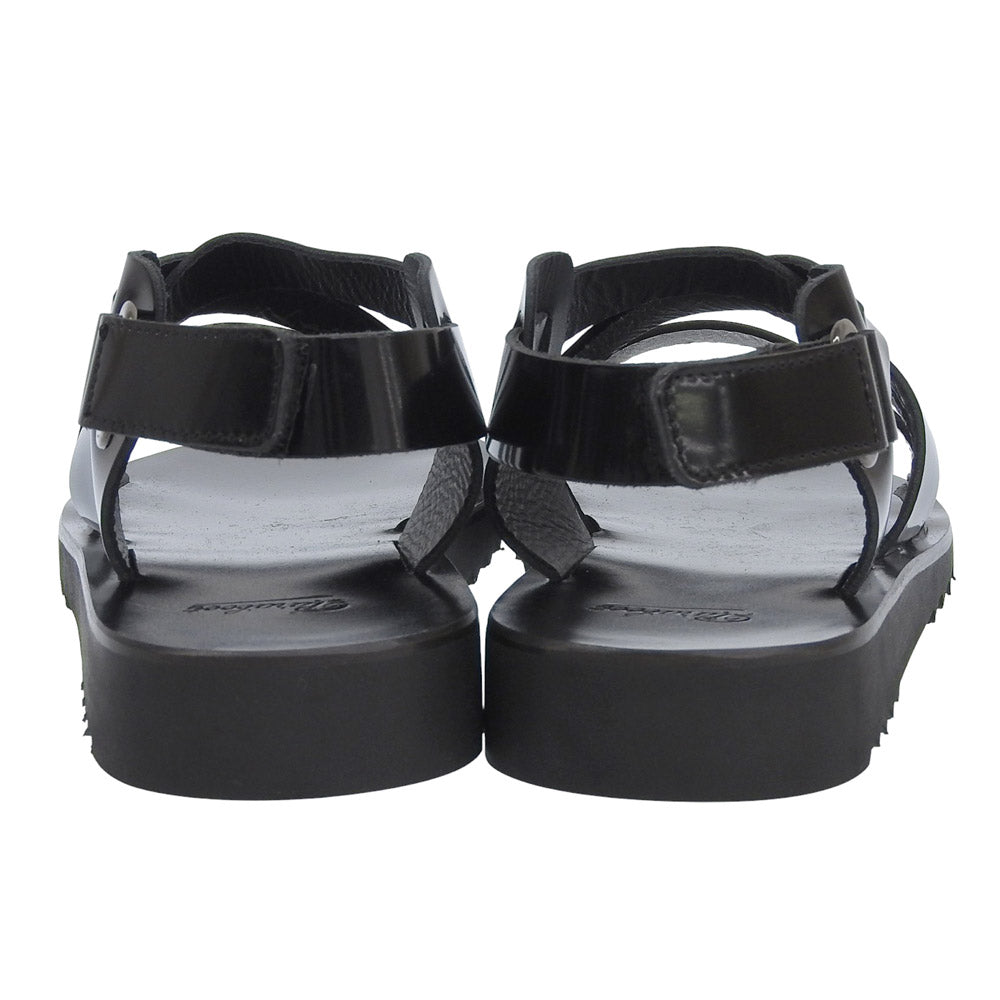 Paraboot パラブーツ 新品同様 GLOSS NOIR TIARE ティアレ サンダル シューズ レディース ブラック 37 シューズ