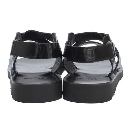 Paraboot パラブーツ 新品同様 GLOSS NOIR TIARE ティアレ サンダル シューズ レディース ブラック 37 シューズ