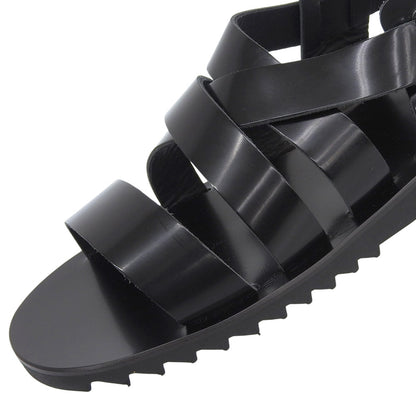 Paraboot パラブーツ 新品同様 GLOSS NOIR TIARE ティアレ サンダル シューズ レディース ブラック 38 シューズ