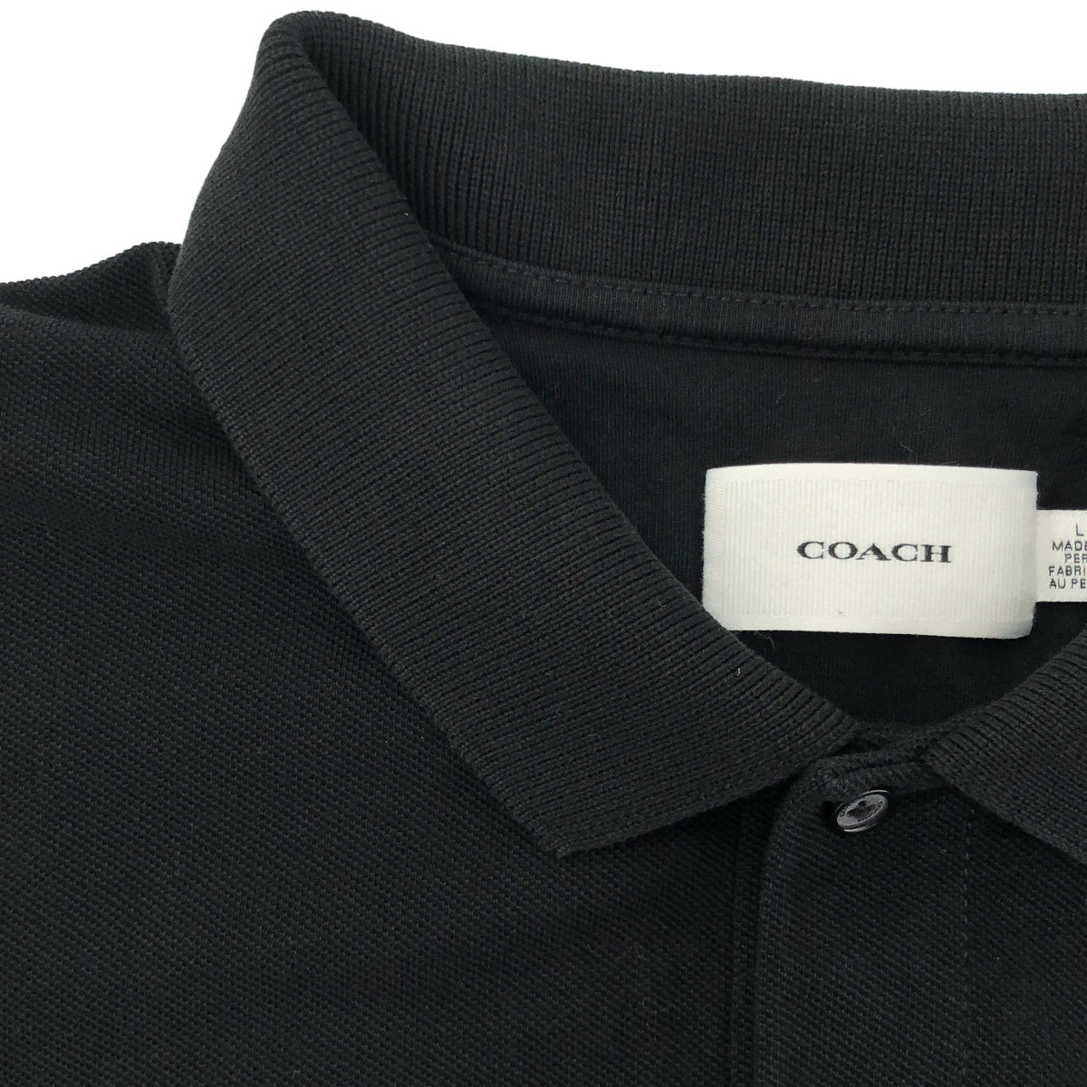COACH コーチ CT025 ブラック ホース アンドキャリッジ クラシック ポロシャツ トップス