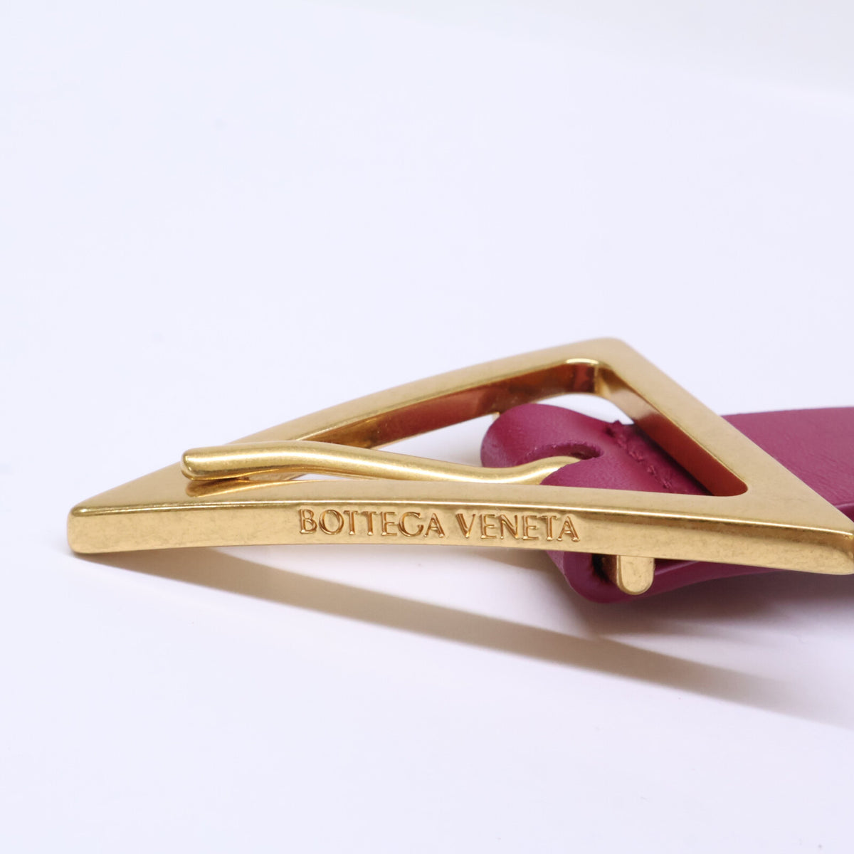 BOTTEGA VENETA ボッテガヴェネタ 【美品】トライアングルバックル レザー ベルト