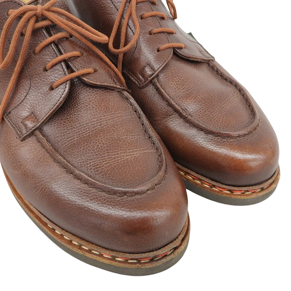 Paraboot パラブーツ 美品 BEAMS別注 シャンボード Uチップ シボ革 シューズ メンズ ブラウン 8 シューズ
