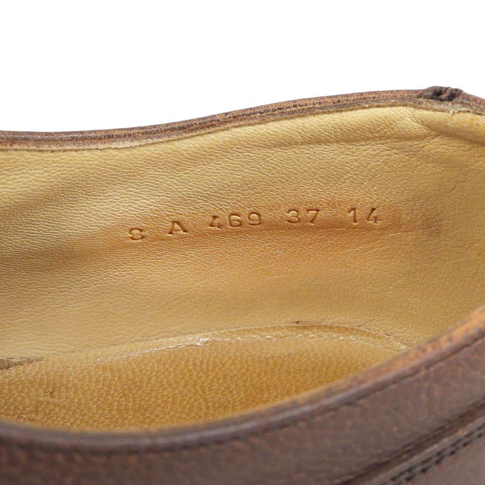 Paraboot パラブーツ 美品 BEAMS別注 シャンボード Uチップ シボ革 シューズ メンズ ブラウン 8 シューズ