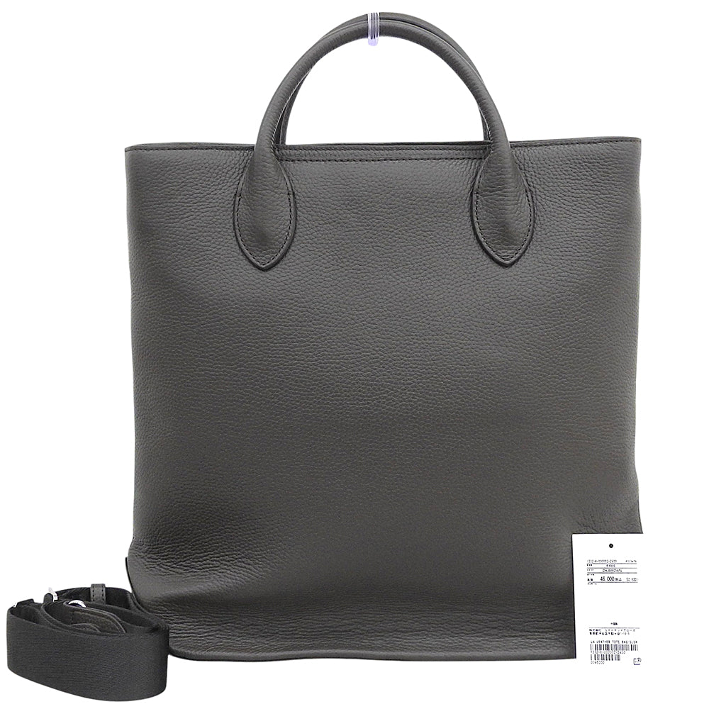 UNITED ARROWS ユナイテッドアローズ 美品 レザー 2WAY トートバッグ ショルダーバッグ ハンドバッグ メンズ ダークブラウン 13326000002 ハンドバッグ