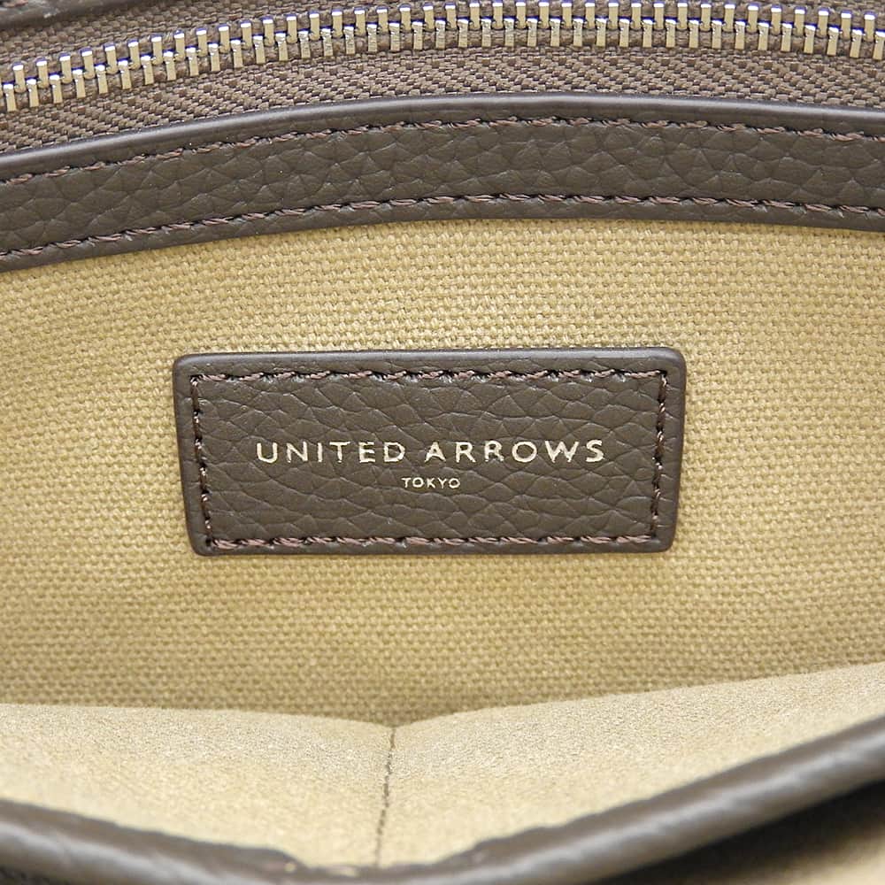 UNITED ARROWS ユナイテッドアローズ 美品 レザー 2WAY トートバッグ ショルダーバッグ ハンドバッグ メンズ ダークブラウン 13326000002 ハンドバッグ