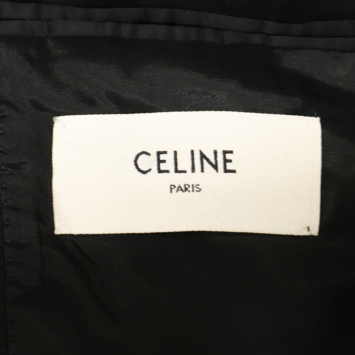 CELINE セリーヌ 【美品/国内正規】V15H650D 38NO ウールギャバジン コロンヌ ダブルブレスト ジャケット ジャケット