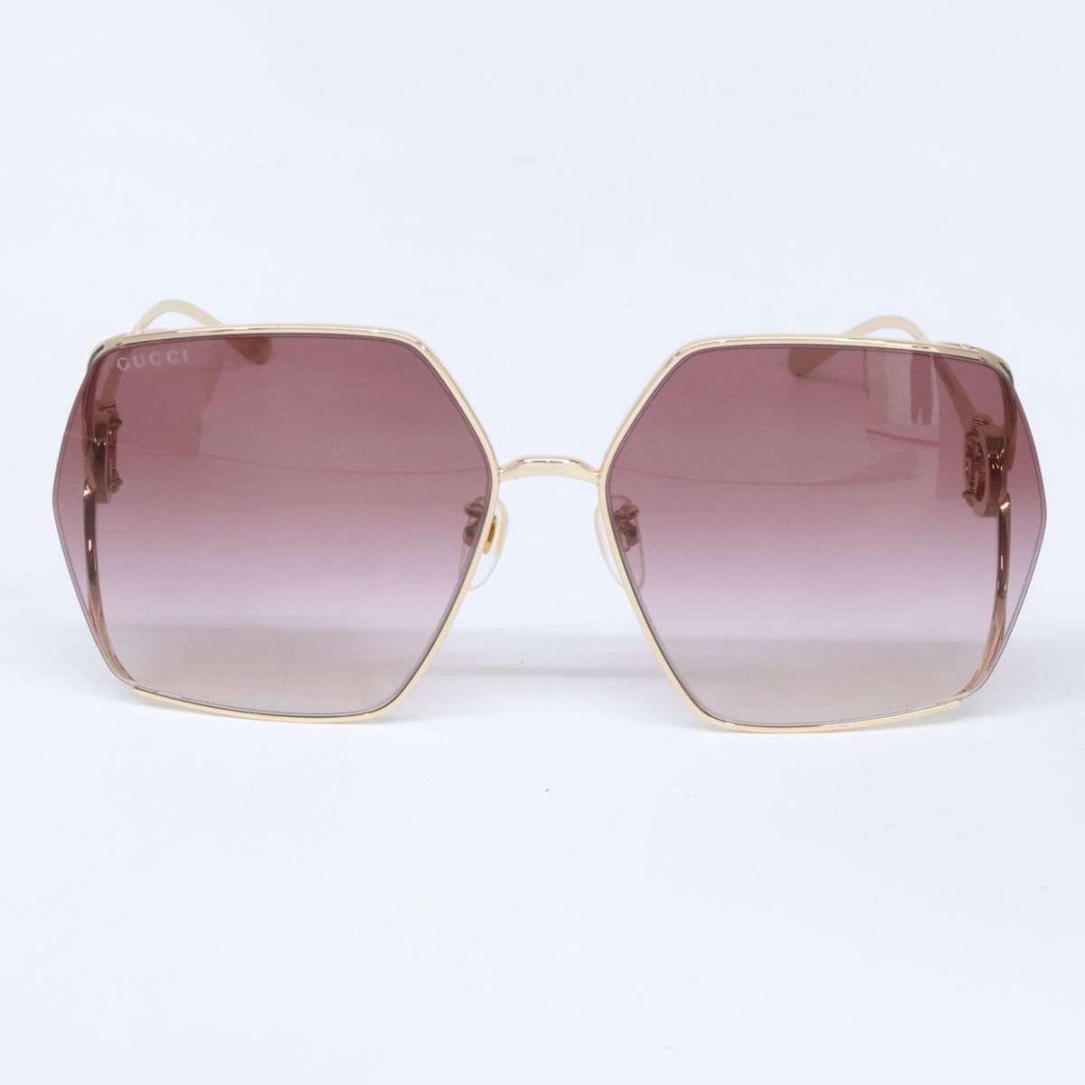 GUCCI グッチ 【美品】GG1322SA 003 ヘキサゴンシェイプ サングラス