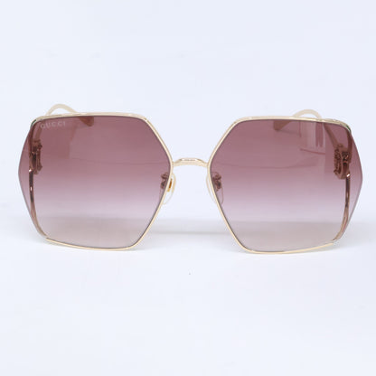 GUCCI グッチ 【美品】GG1322SA 003 ヘキサゴンシェイプ サングラス