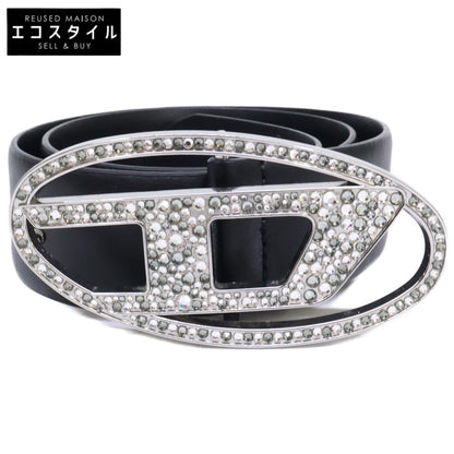 DIESEL ディーゼル 【美品】X09611 P6364 T8013 ビジューバックル レザー ベルト