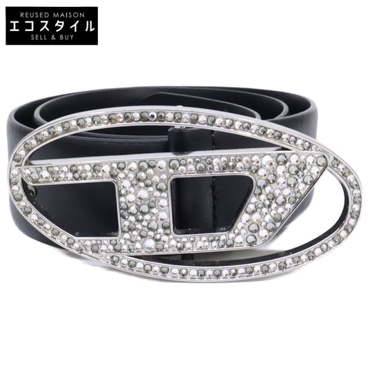 DIESEL ディーゼル 【美品】X09611 P6364 T8013 ビジューバックル レザー ベルト