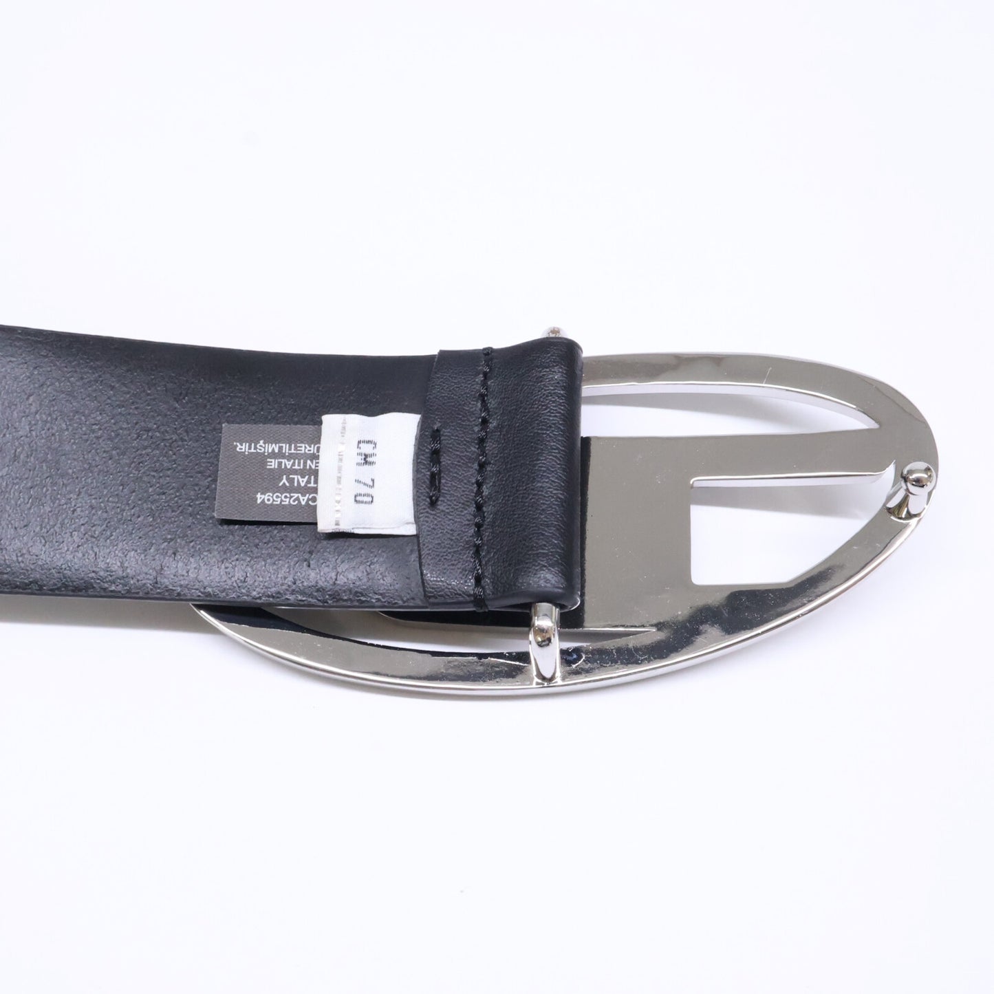 DIESEL ディーゼル 【美品】X09611 P6364 T8013 ビジューバックル レザー ベルト
